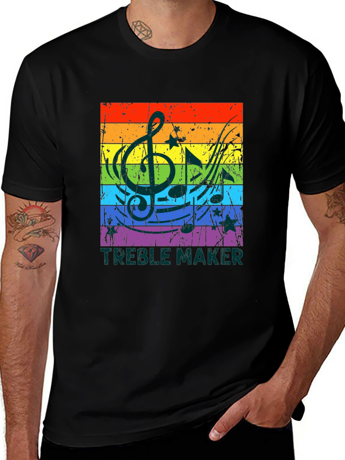 Treble Maker Rainbow Music T-Shirt