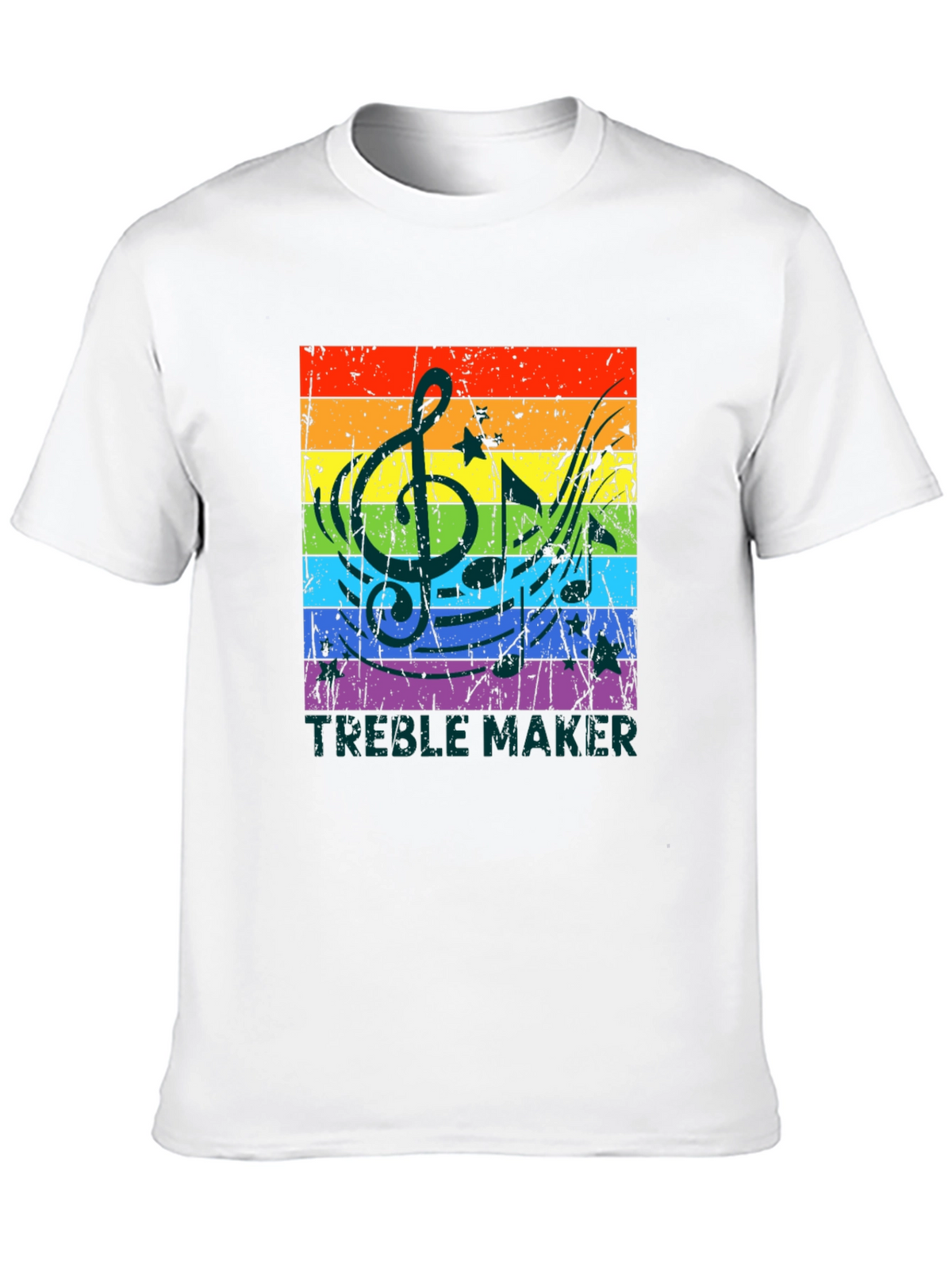Treble Maker Rainbow Music T-Shirt