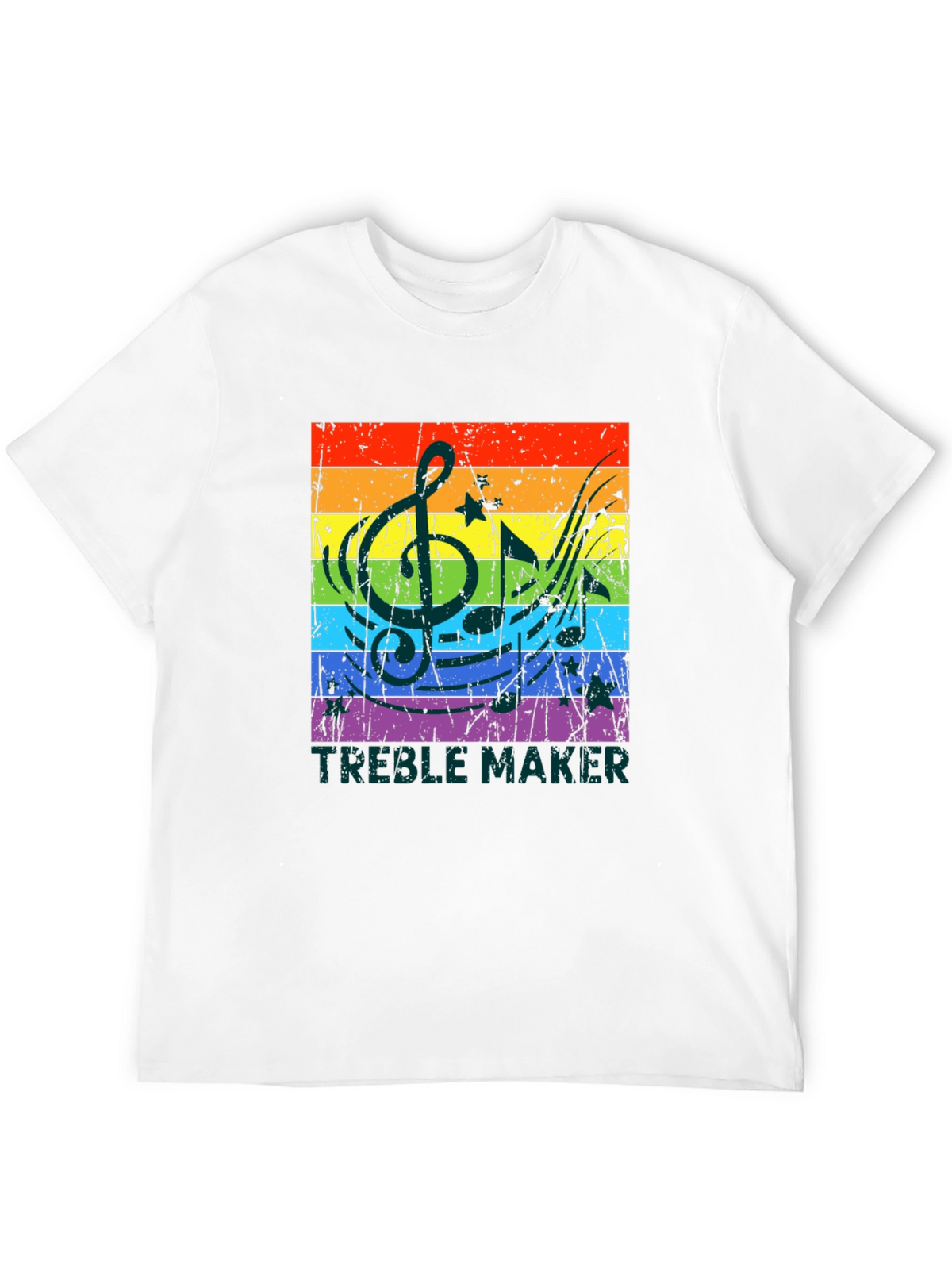 Treble Maker Rainbow Music T-Shirt