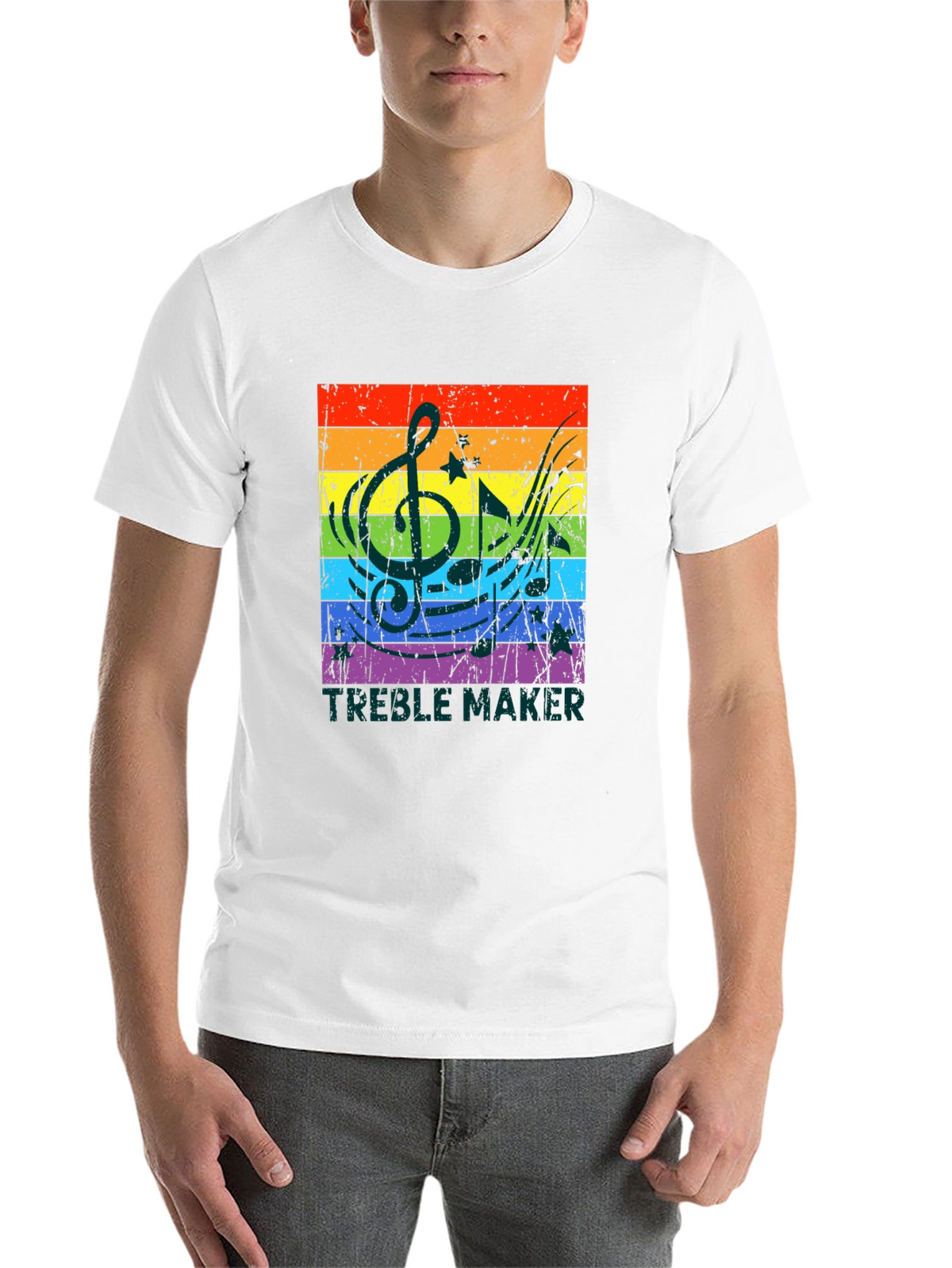 Treble Maker Rainbow Music T-Shirt