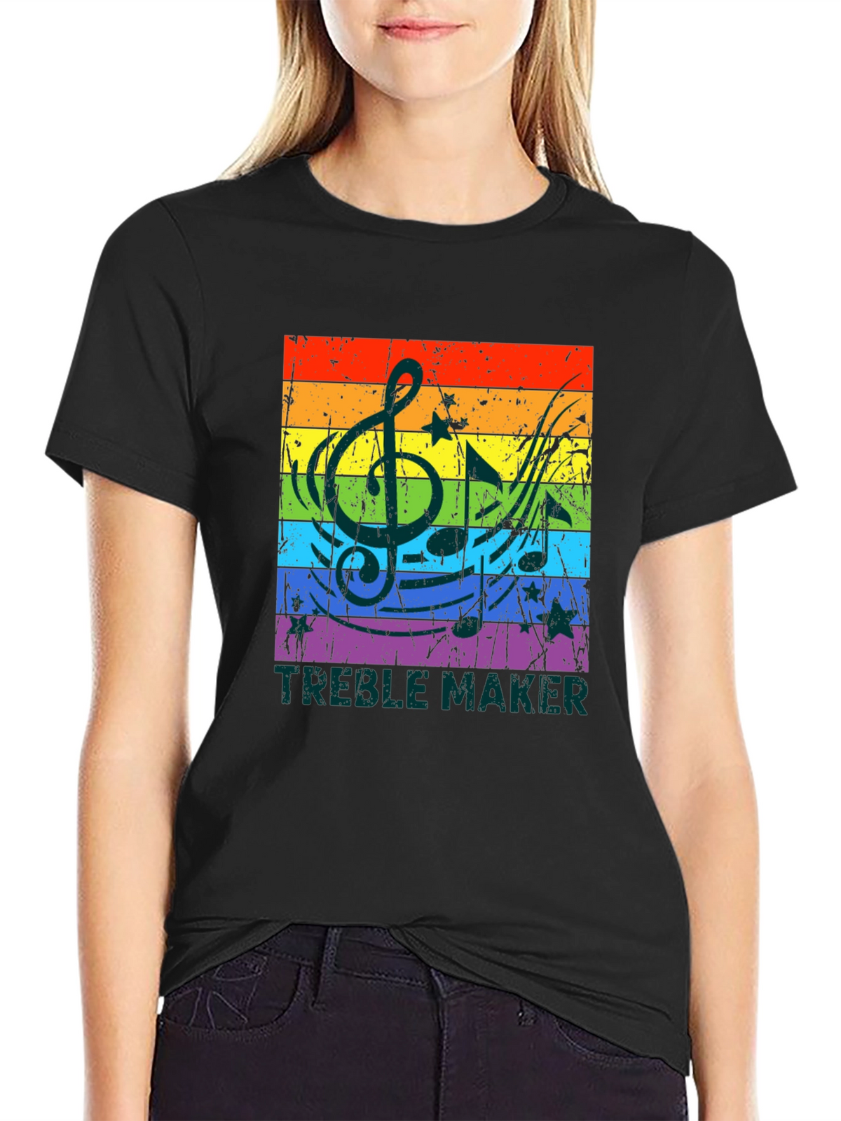 Treble Maker Rainbow Music T-Shirt