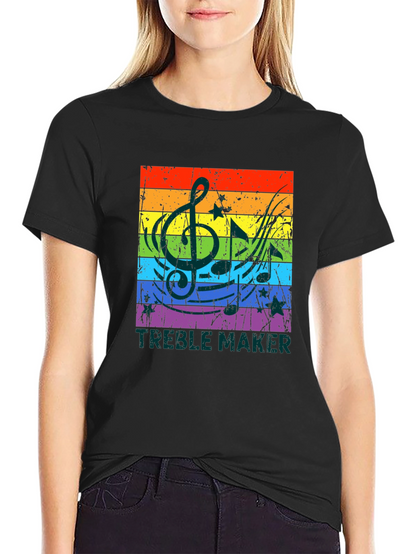 Treble Maker Rainbow Music T-Shirt