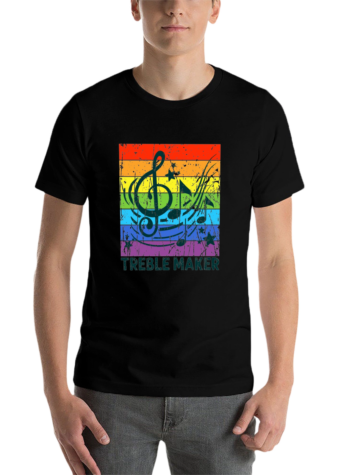 Treble Maker Rainbow Music T-Shirt