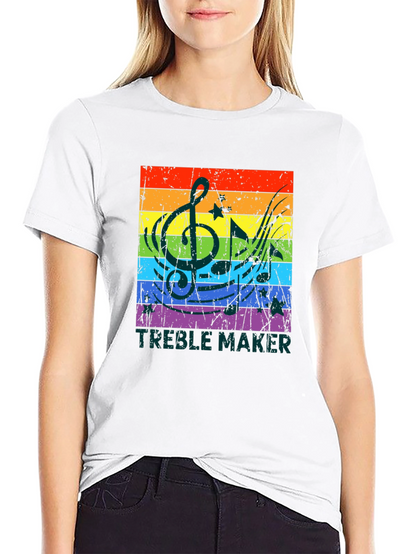 Treble Maker Rainbow Music T-Shirt