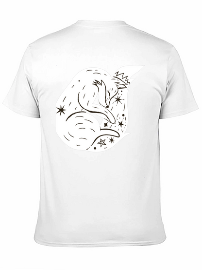 Dreamy Fox Graphic Tee - Black Unisex T-Shirt