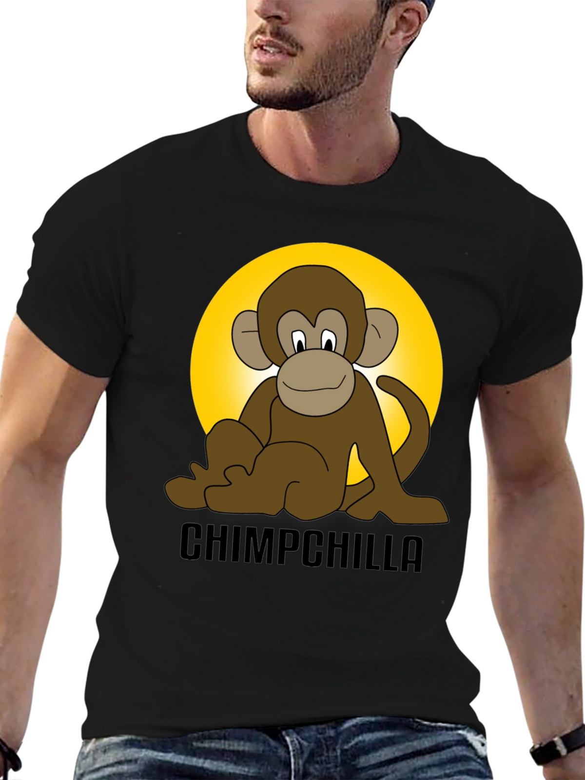 Chimpchilla Monkey Graphic T-Shirt