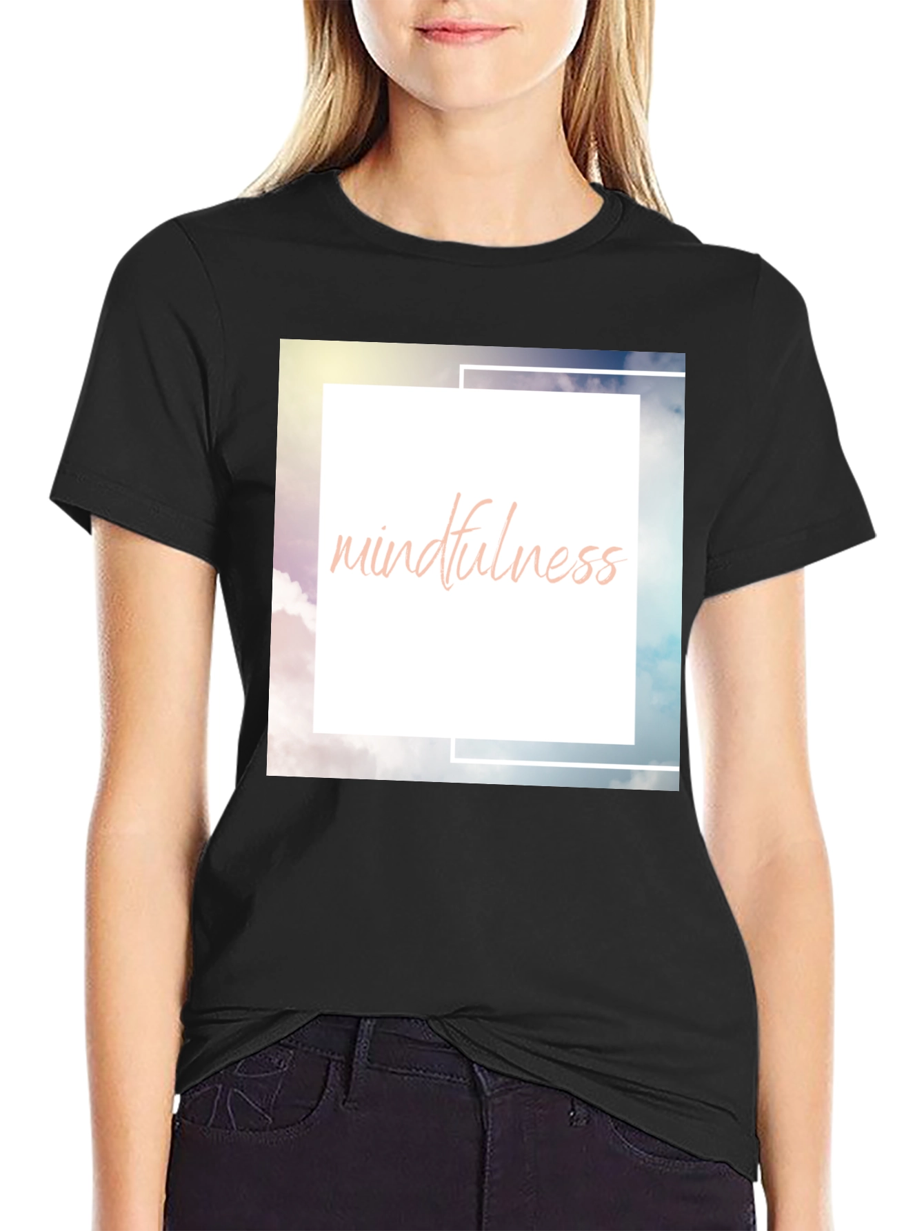 Mindfulness Tee - Soft Cotton Blend Relaxed Fit