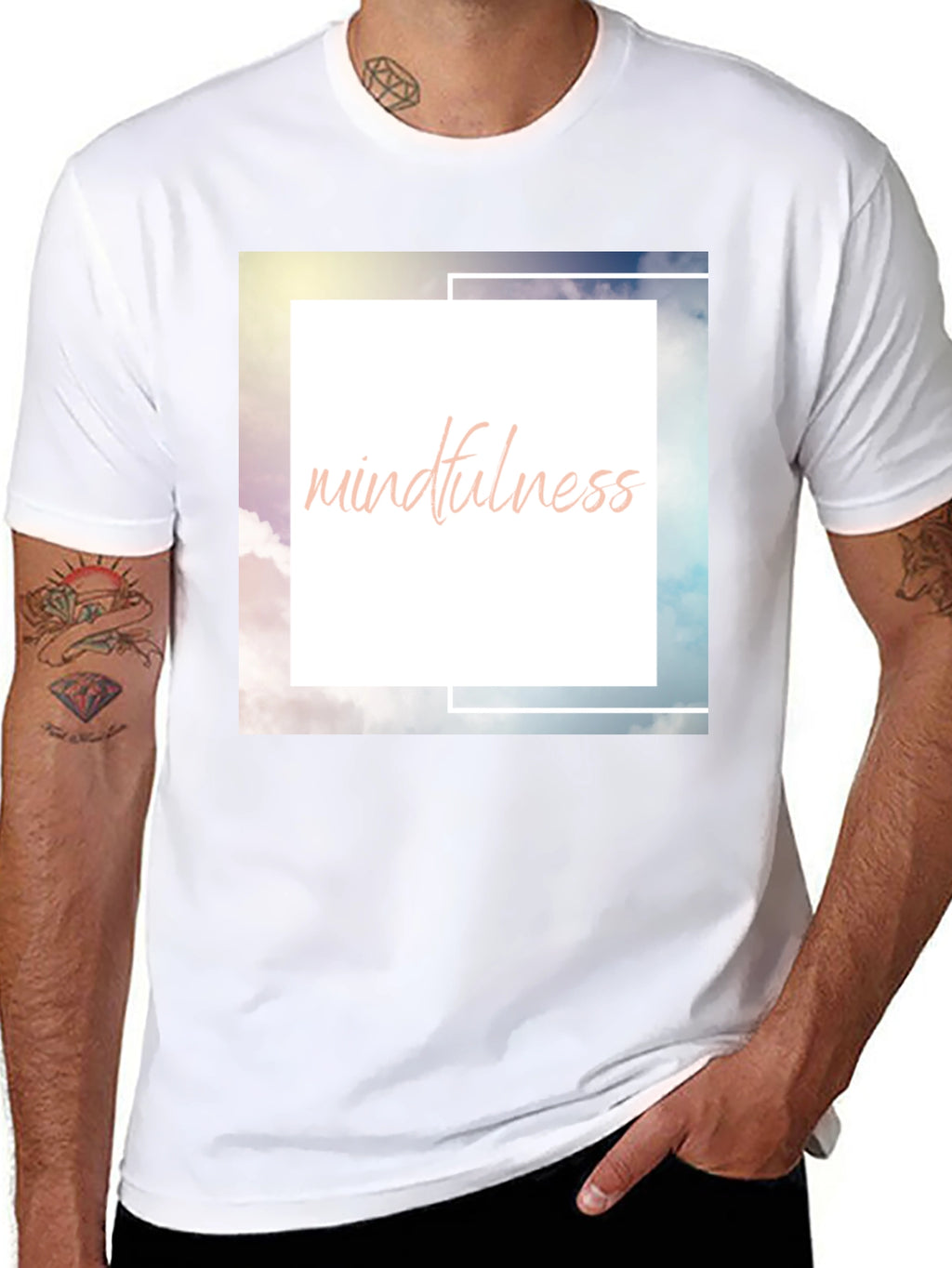Mindfulness Tee - Soft Cotton Blend Relaxed Fit