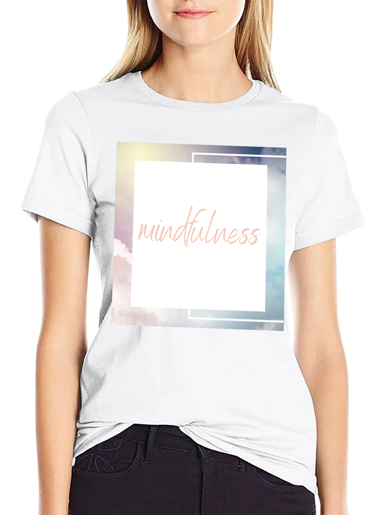Mindfulness Tee - Soft Cotton Blend Relaxed Fit