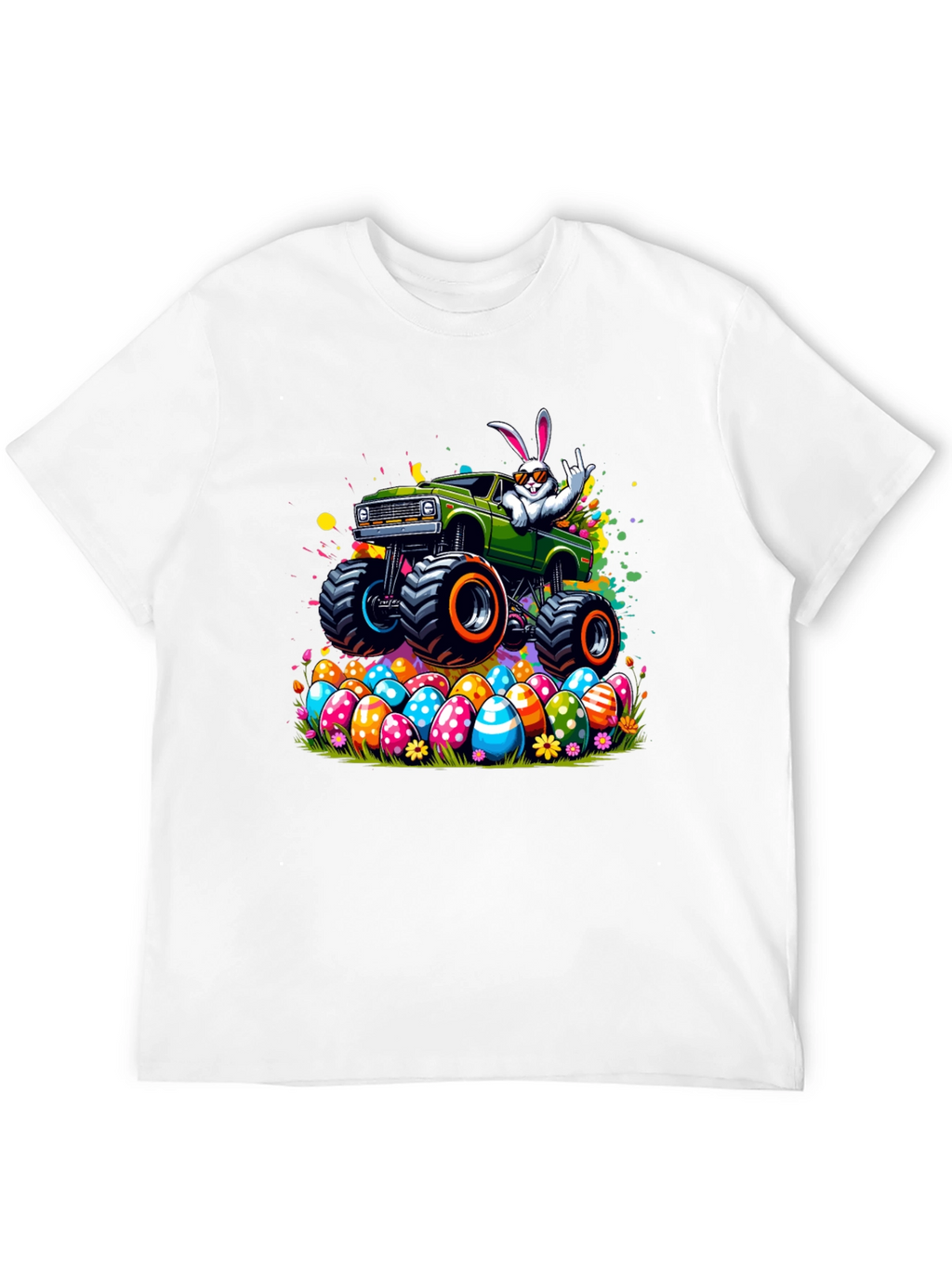 Easter Bunny Monster Truck T-Shirt