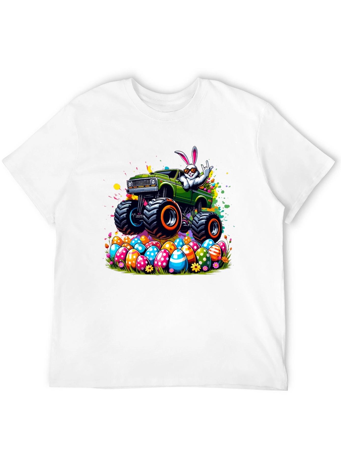 Easter Bunny Monster Truck T-Shirt
