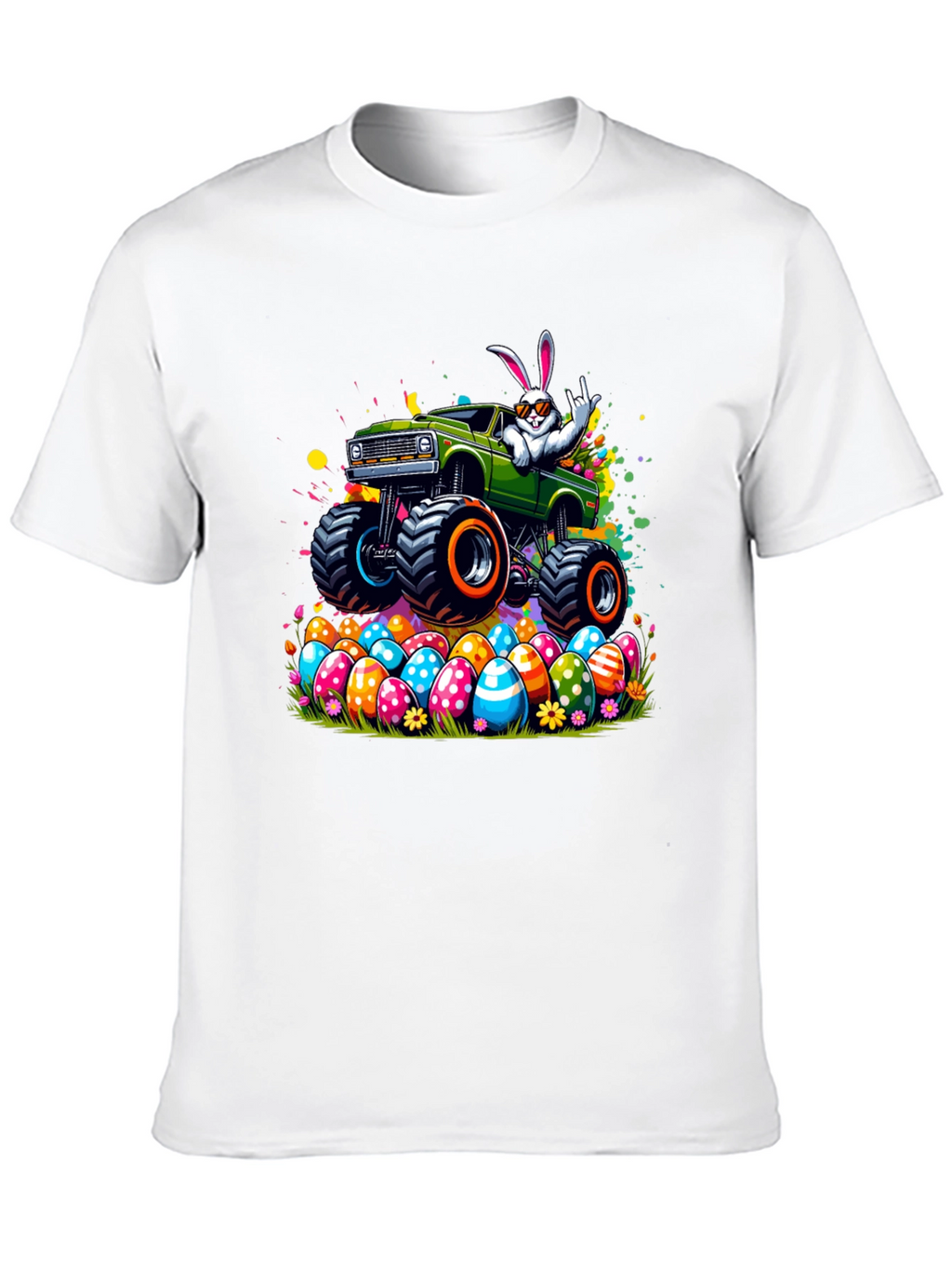 Easter Bunny Monster Truck T-Shirt