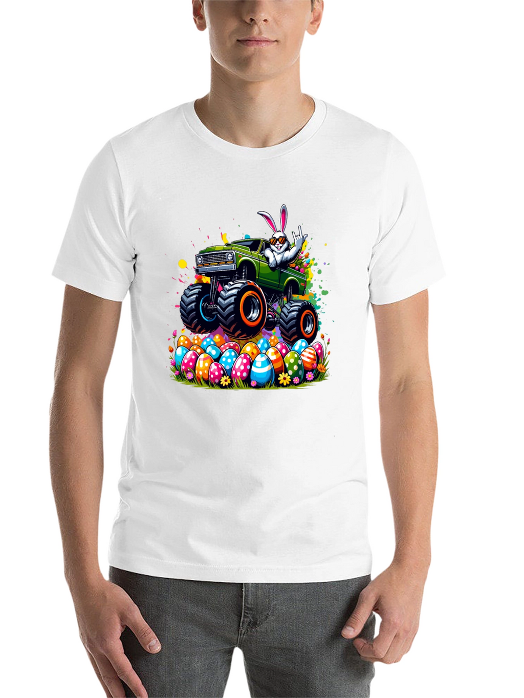 Easter Bunny Monster Truck T-Shirt