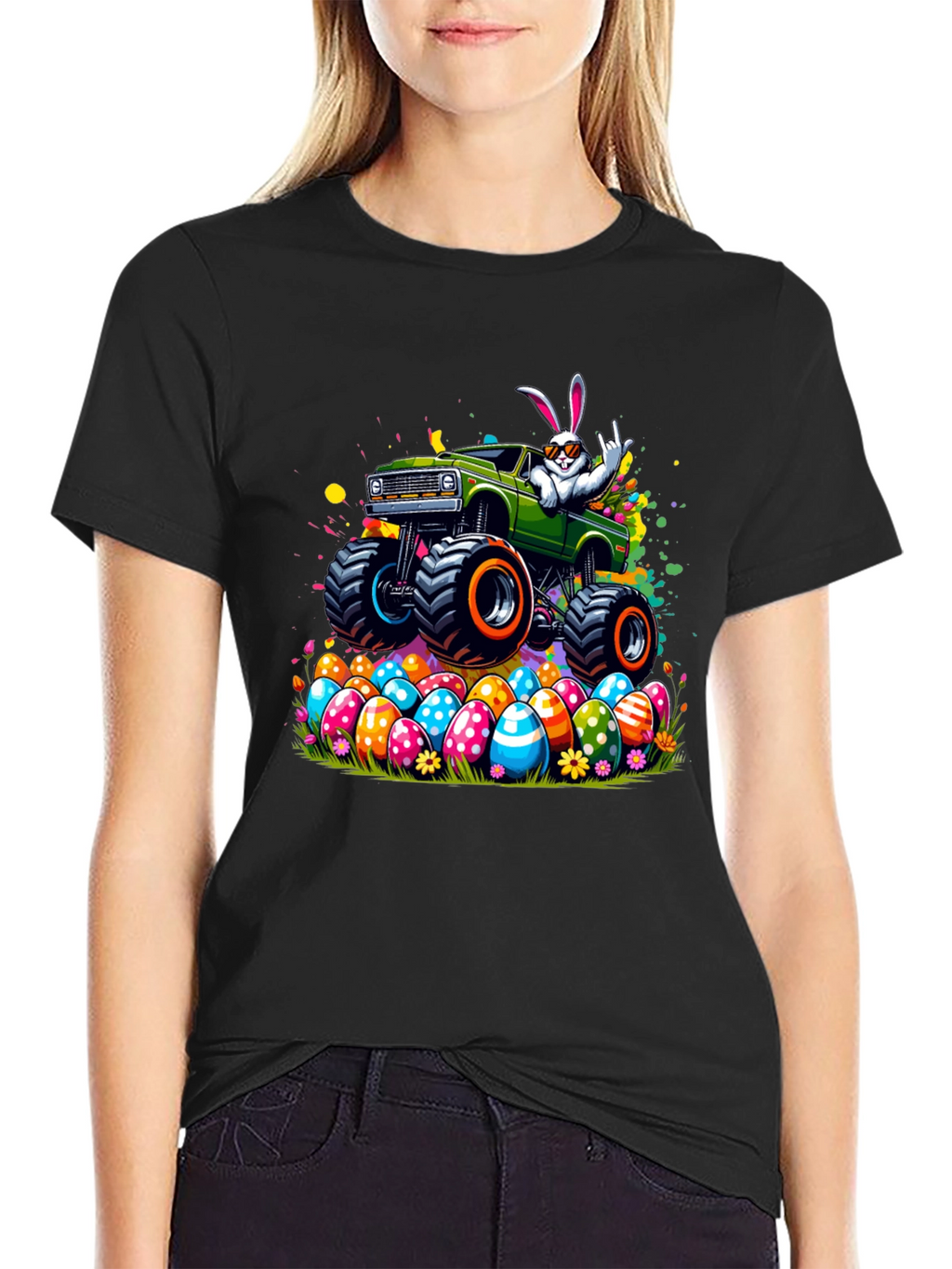 Easter Bunny Monster Truck T-Shirt