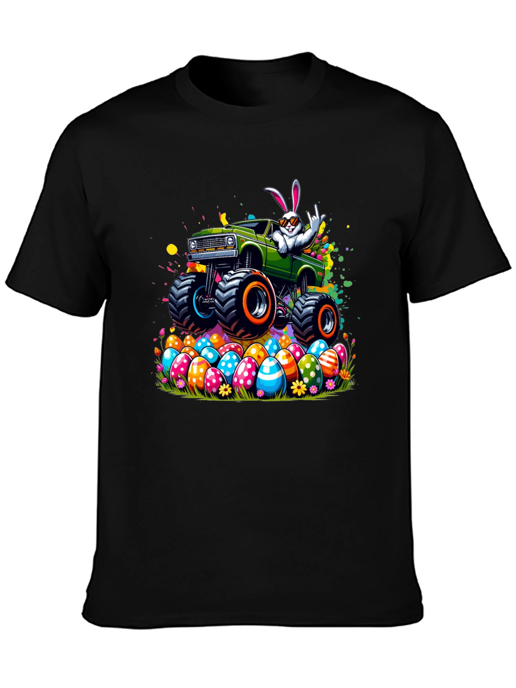 Easter Bunny Monster Truck T-Shirt