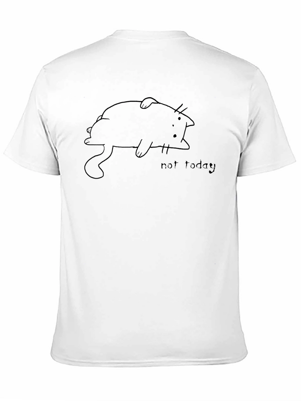 Lazy Cat Graphic T-Shirt - Not Today