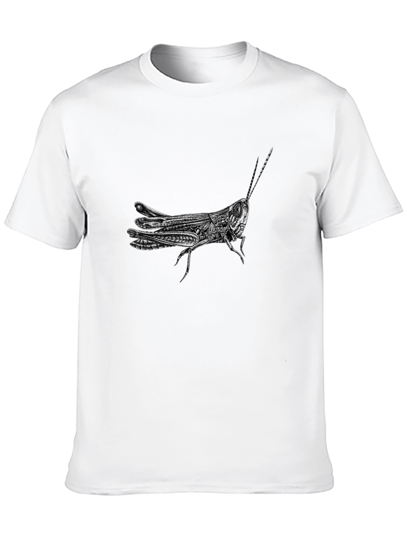 Graphic Grasshopper Tee - Cool Insect Design T-Shirt