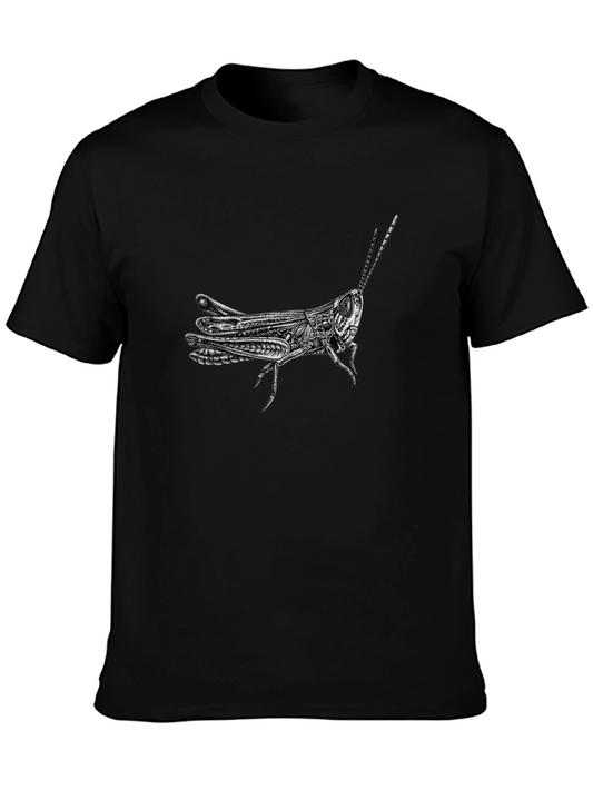 Graphic Grasshopper Tee - Cool Insect Design T-Shirt