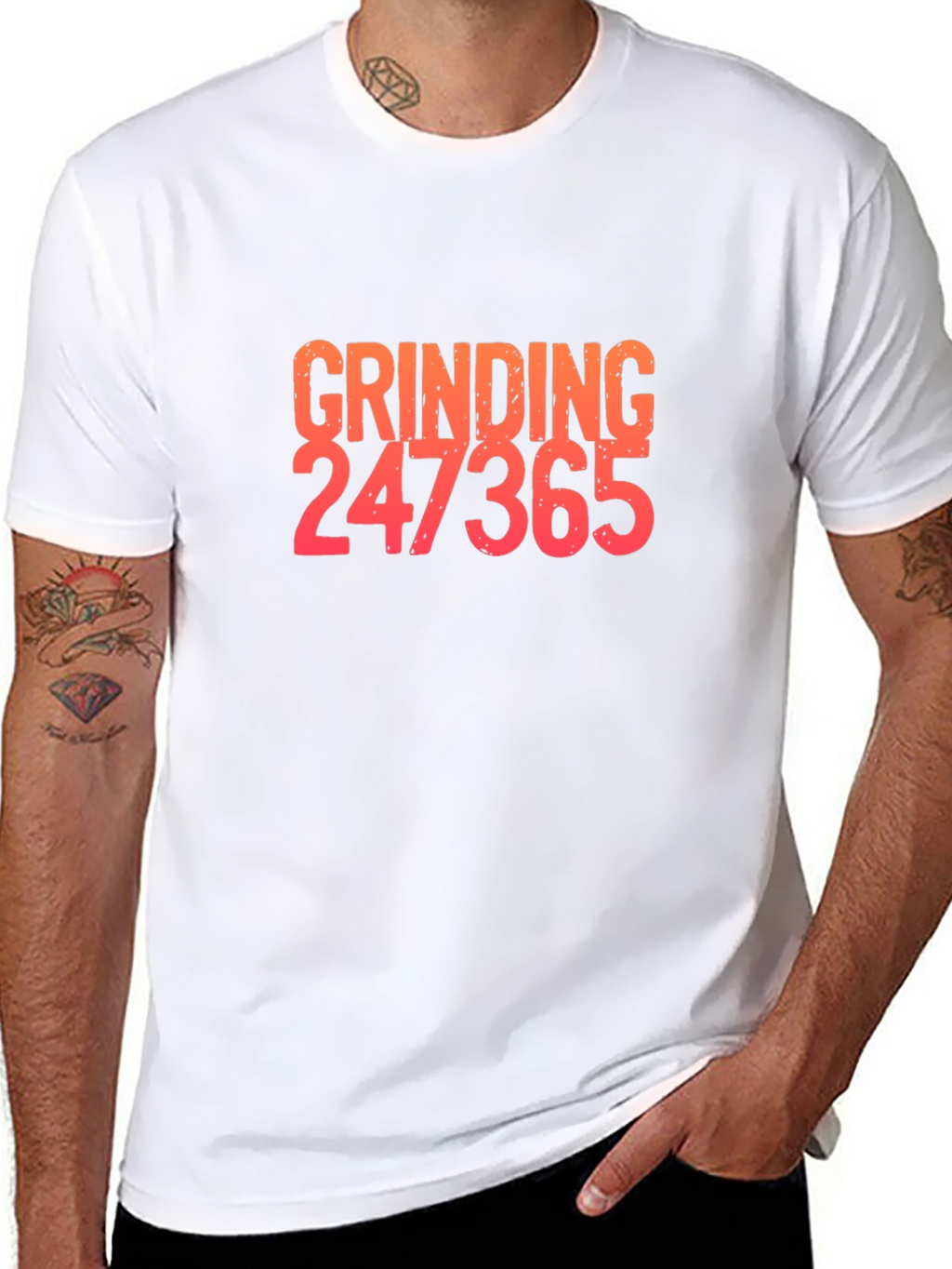 Grinding 247365 Graphic Tee - Black Cotton Blend Shirt