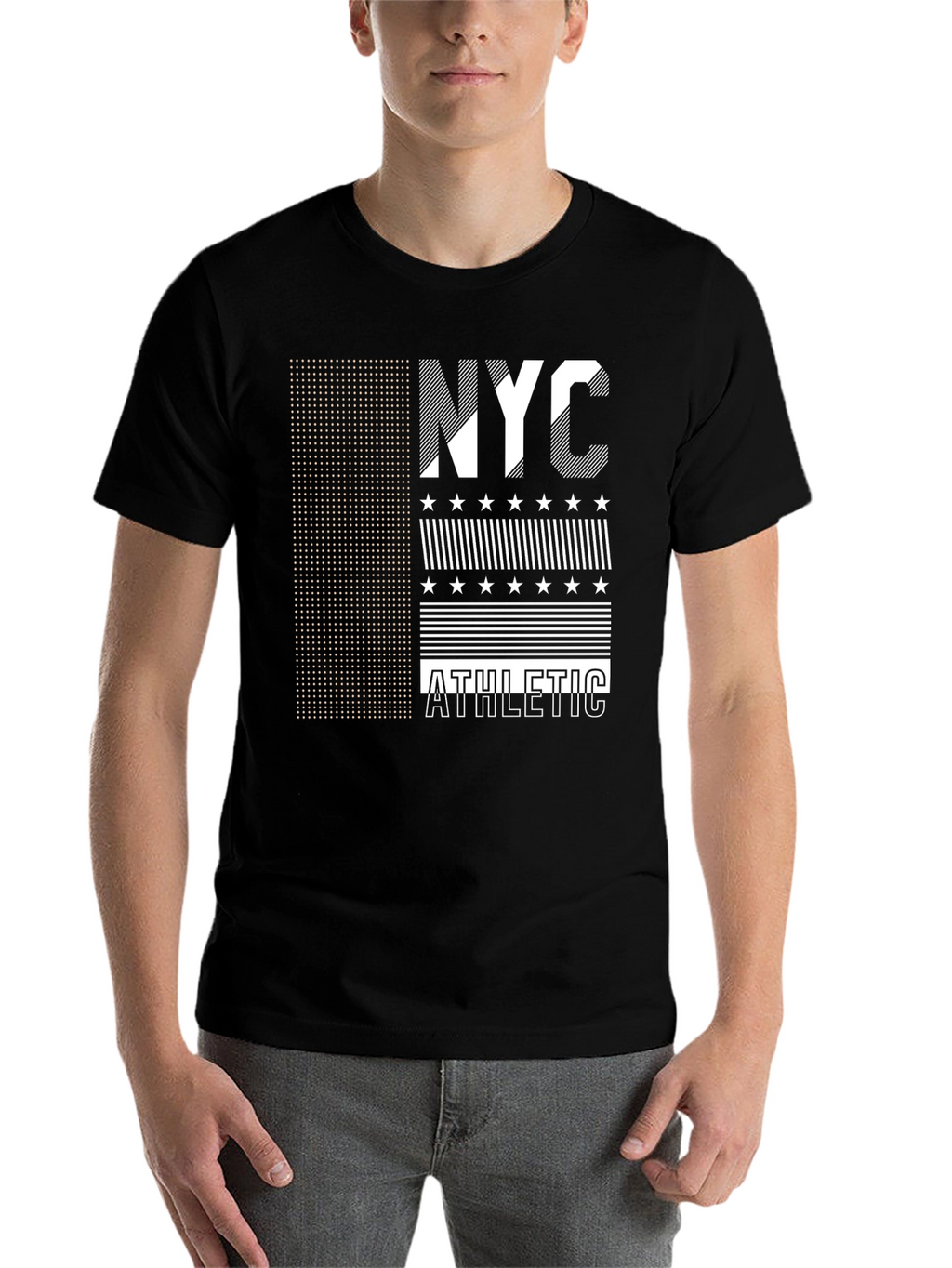NYC Athletic Graphic Tee - Black