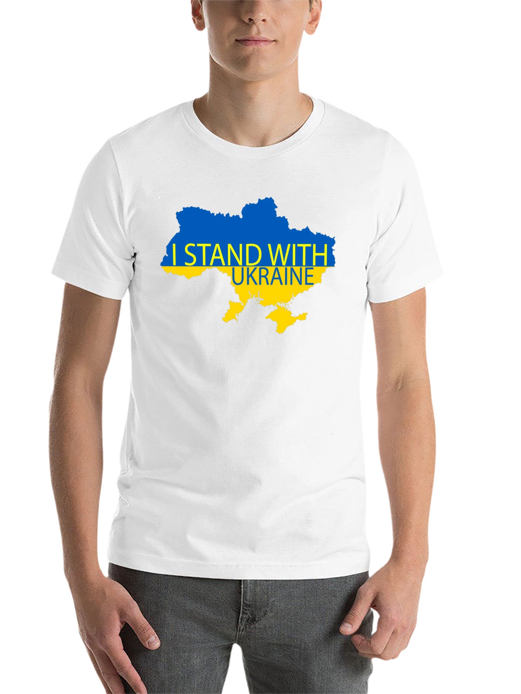 I Stand With Ukraine Black T-Shirt