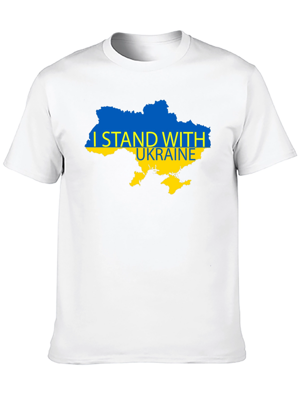 I Stand With Ukraine Black T-Shirt