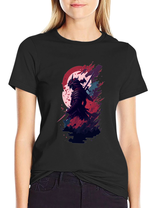 Samurai Graphic Black T-Shirt