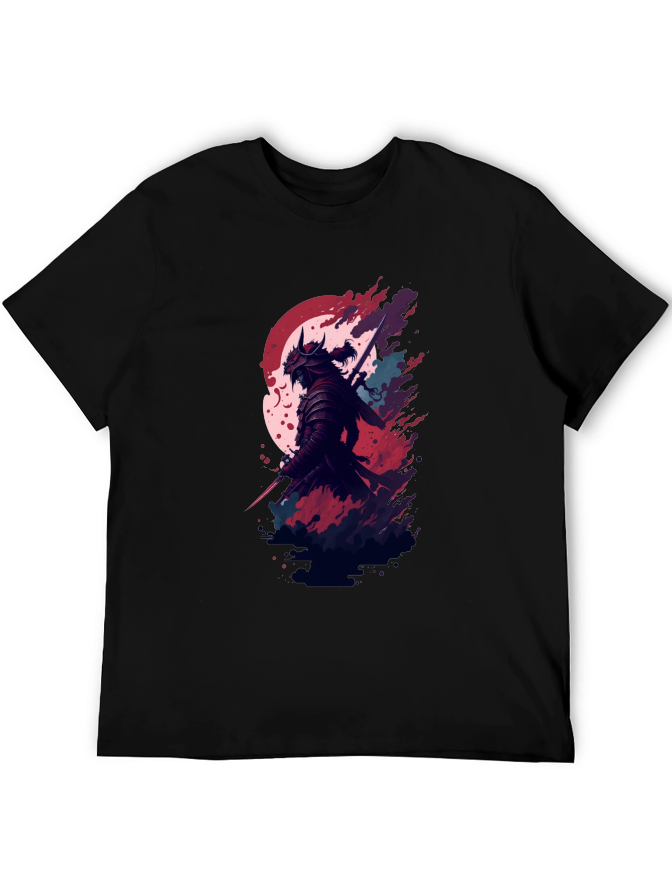 Samurai Graphic Black T-Shirt