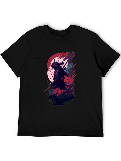 Samurai Graphic Black T-Shirt