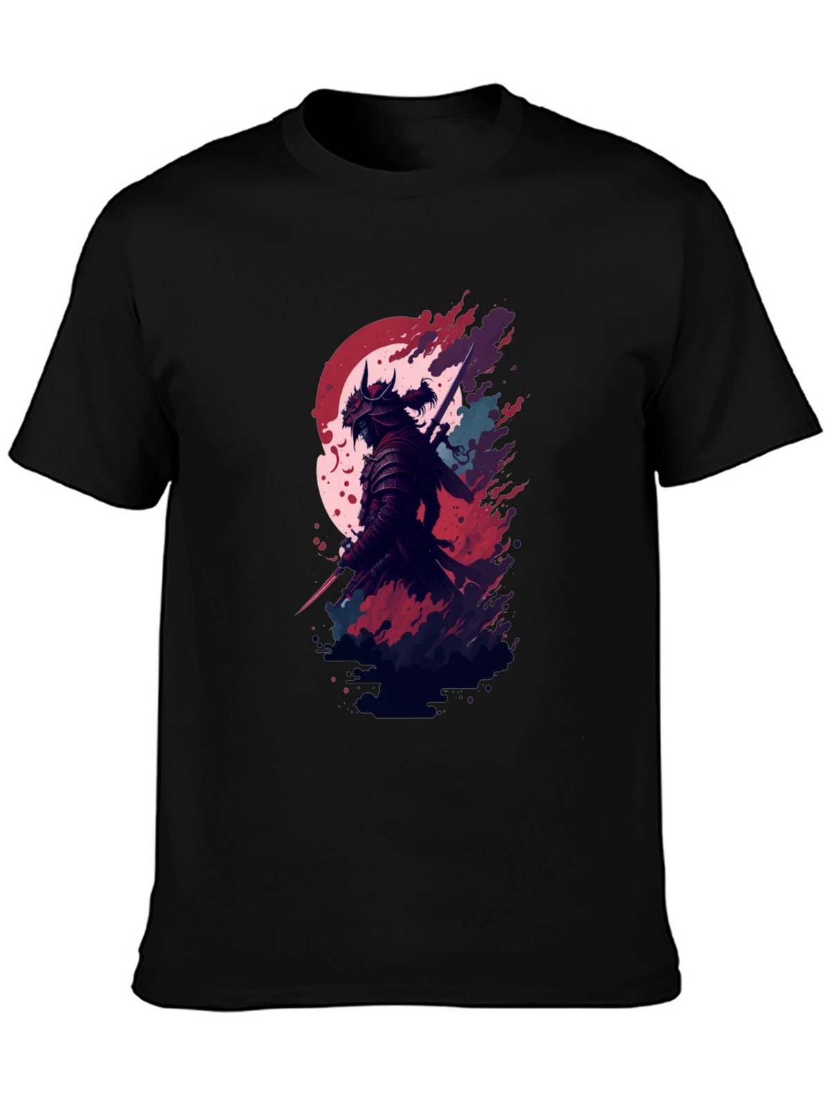 Samurai Graphic Black T-Shirt