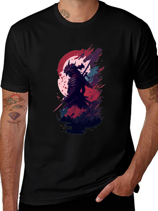 Samurai Graphic Black T-Shirt