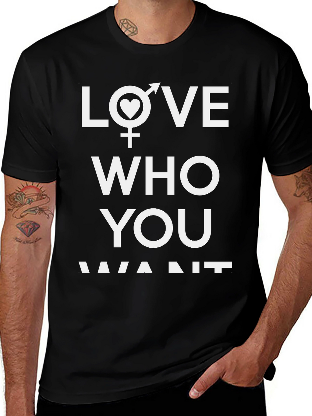 Love Who You Want Graphic T-Shirt