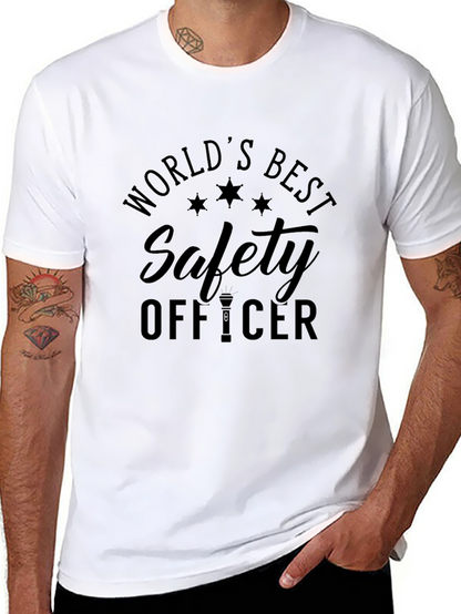 Worlds Best Safety Officer T-Shirt - Black