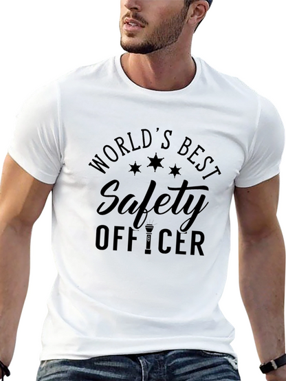 Worlds Best Safety Officer T-Shirt - Black