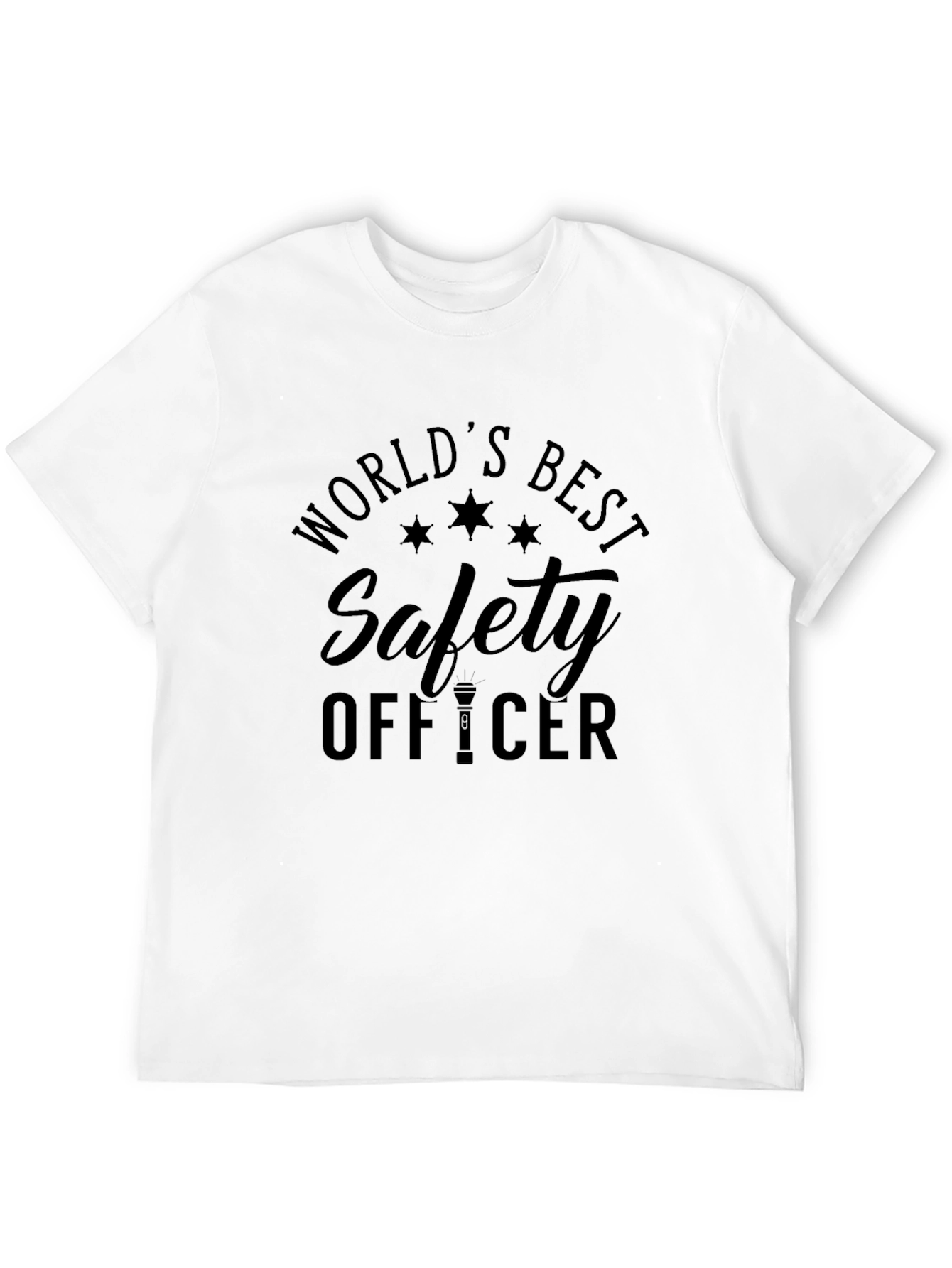 Worlds Best Safety Officer T-Shirt - Black