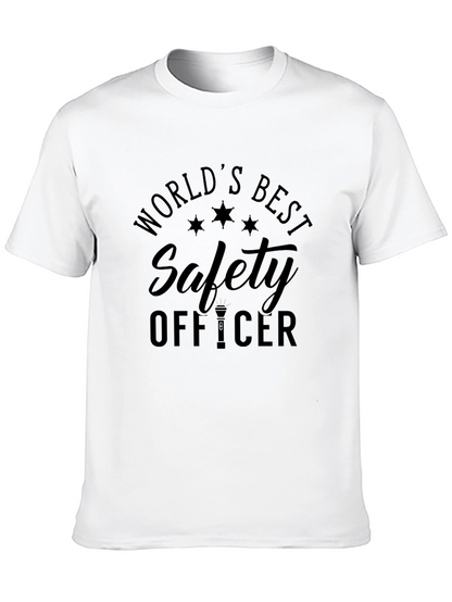 Worlds Best Safety Officer T-Shirt - Black