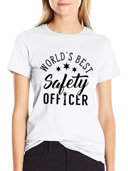 Worlds Best Safety Officer T-Shirt - Black