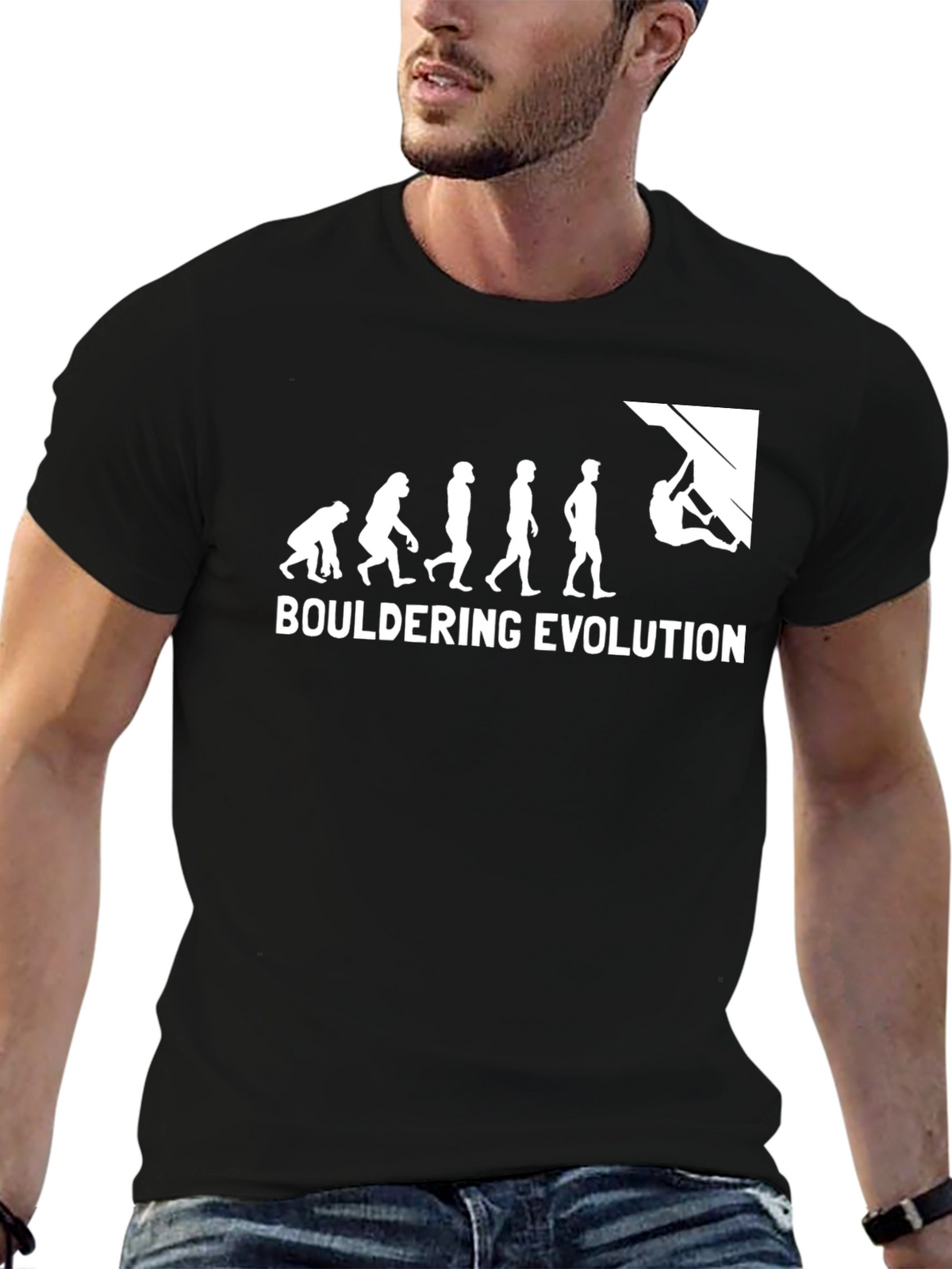 Bouldering Evolution Graphic Tee