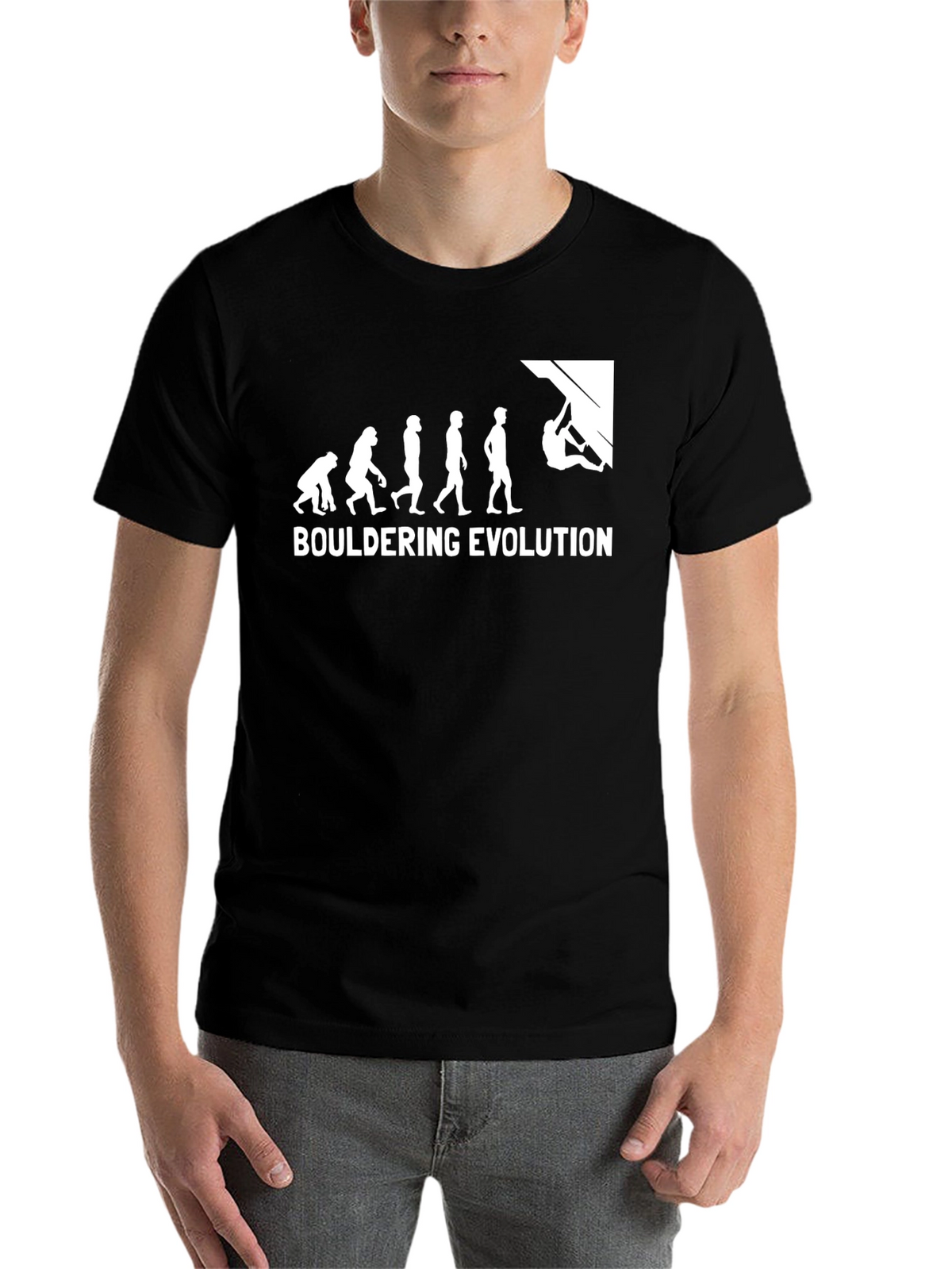 Bouldering Evolution Graphic Tee