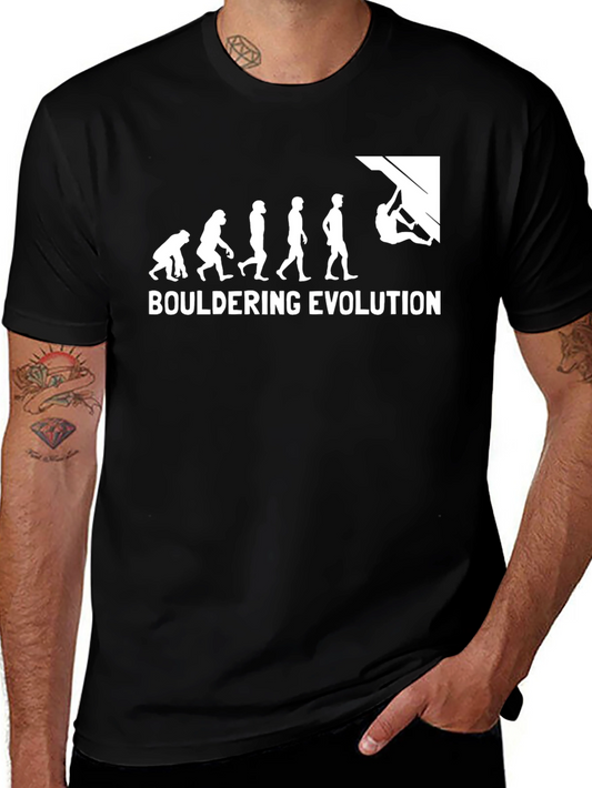 Bouldering Evolution Graphic Tee