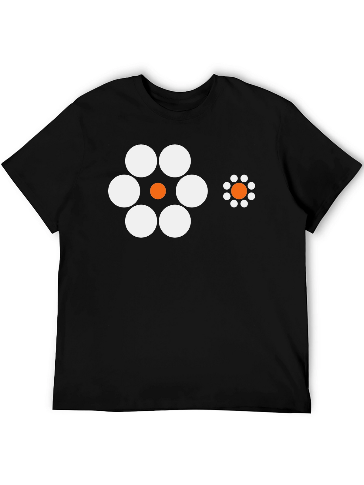 Optical Illusion T-Shirt - Black Crew Neck Tee
