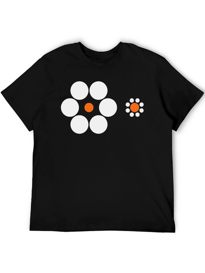 Optical Illusion T-Shirt - Black Crew Neck Tee