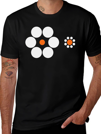 Optical Illusion T-Shirt - Black Crew Neck Tee