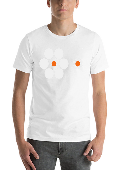Optical Illusion T-Shirt - Black Crew Neck Tee