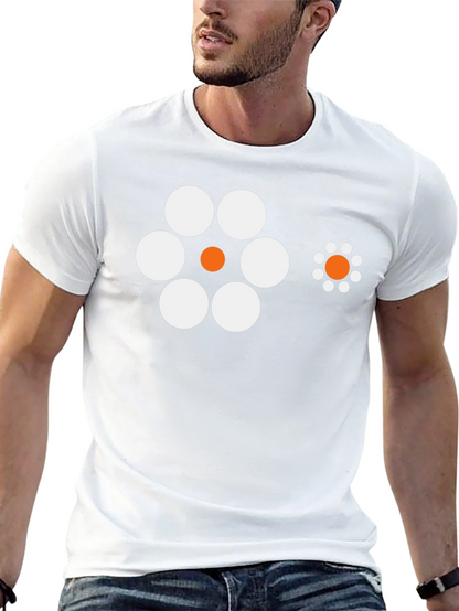 Optical Illusion T-Shirt - Black Crew Neck Tee