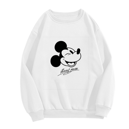 Winking Vintage Mickey Mouse Signature Crewneck Sweatshirt