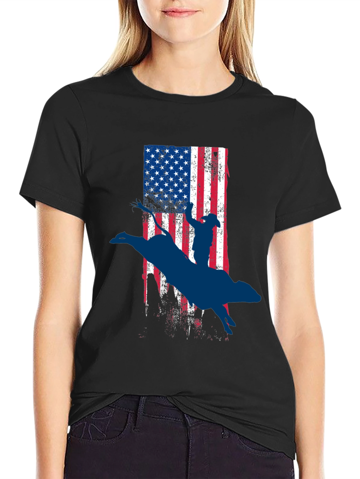 American Rodeo Bull Rider Graphic Tee