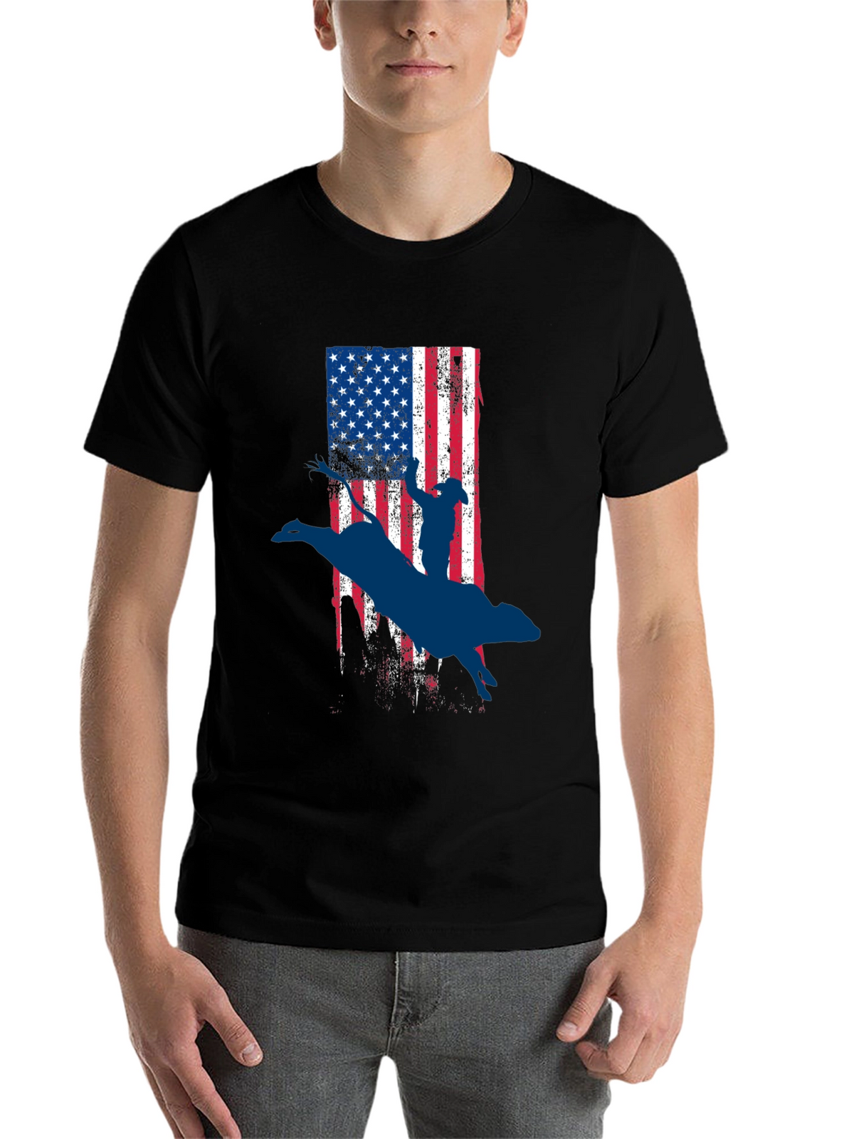 American Rodeo Bull Rider Graphic Tee