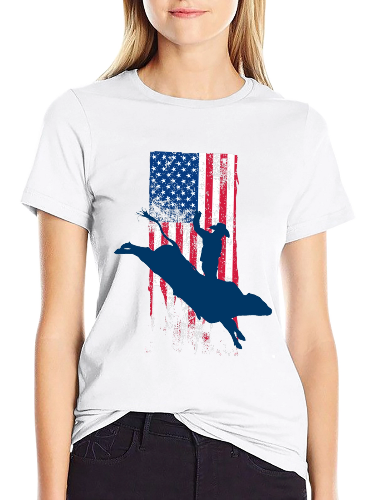 American Rodeo Bull Rider Graphic Tee
