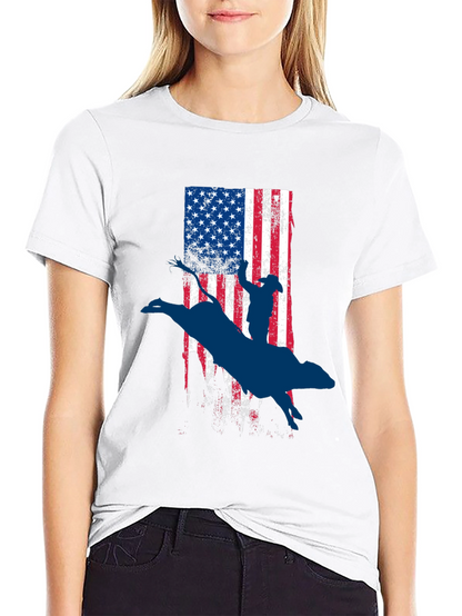 American Rodeo Bull Rider Graphic Tee